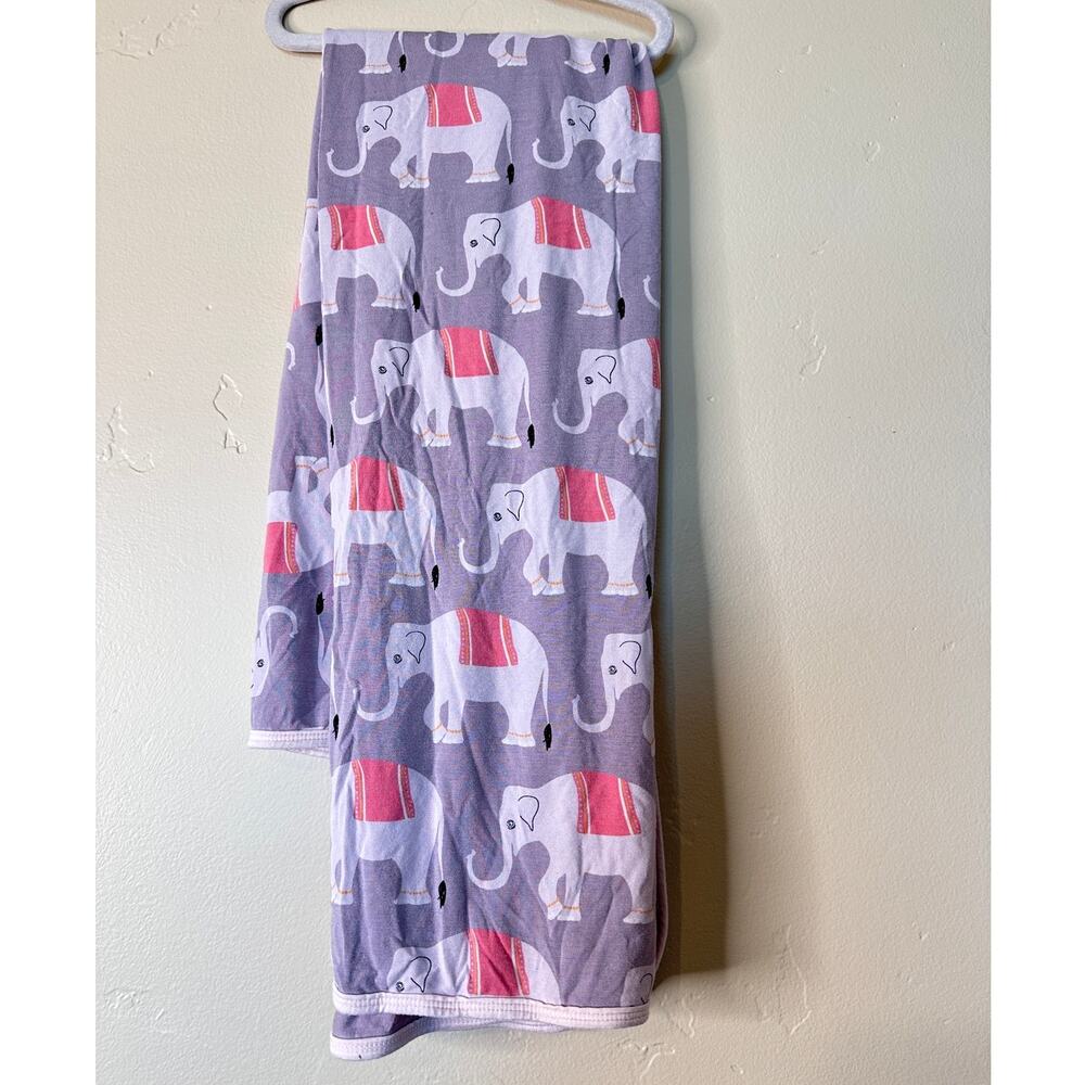 Kickee Pants Swaddle Blanket Feather Indian Elephant